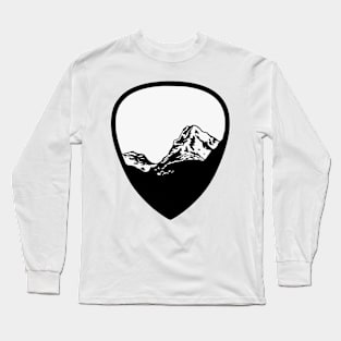 Guitar pick with mountains Long Sleeve T-Shirt